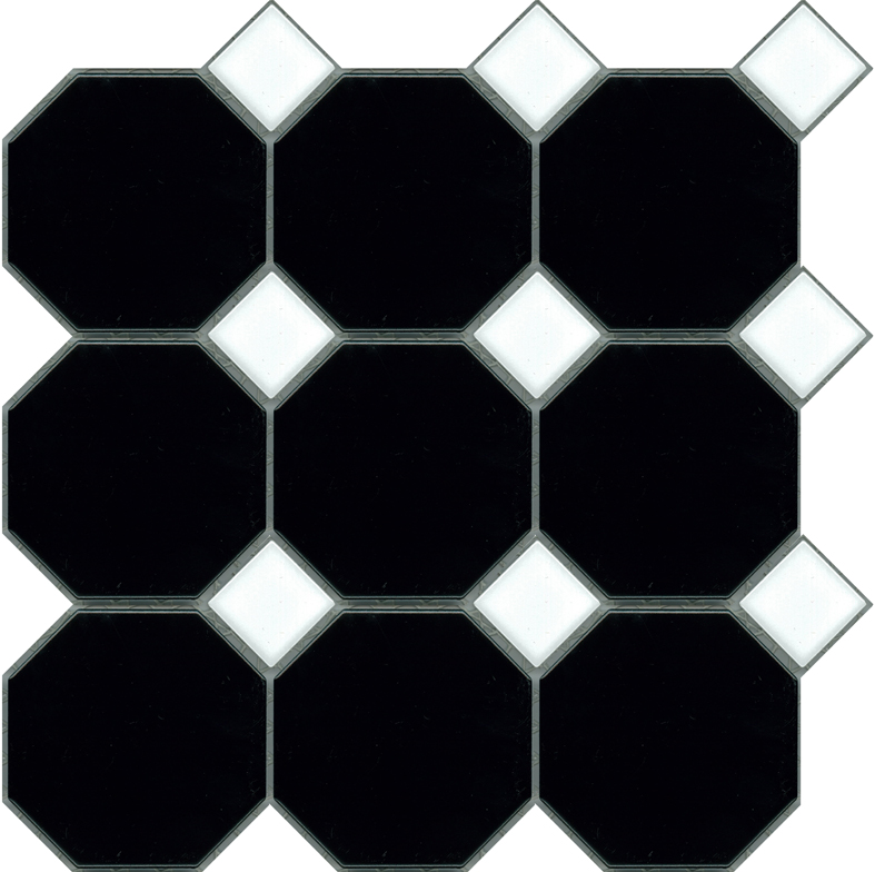 Ottagono Bianco Nero